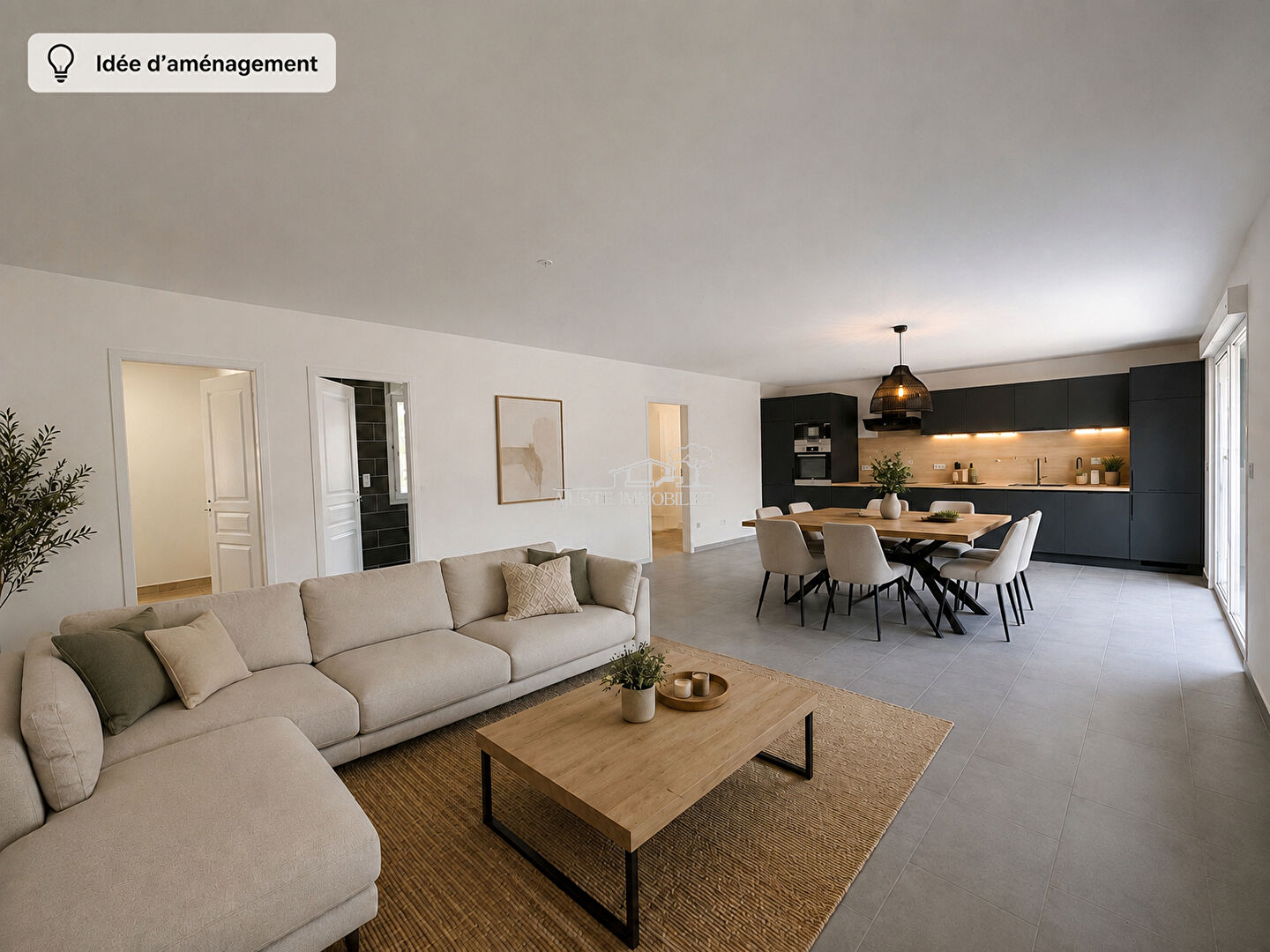 Maison  3 pièces 80 m2 avec jardin et sous-sol.