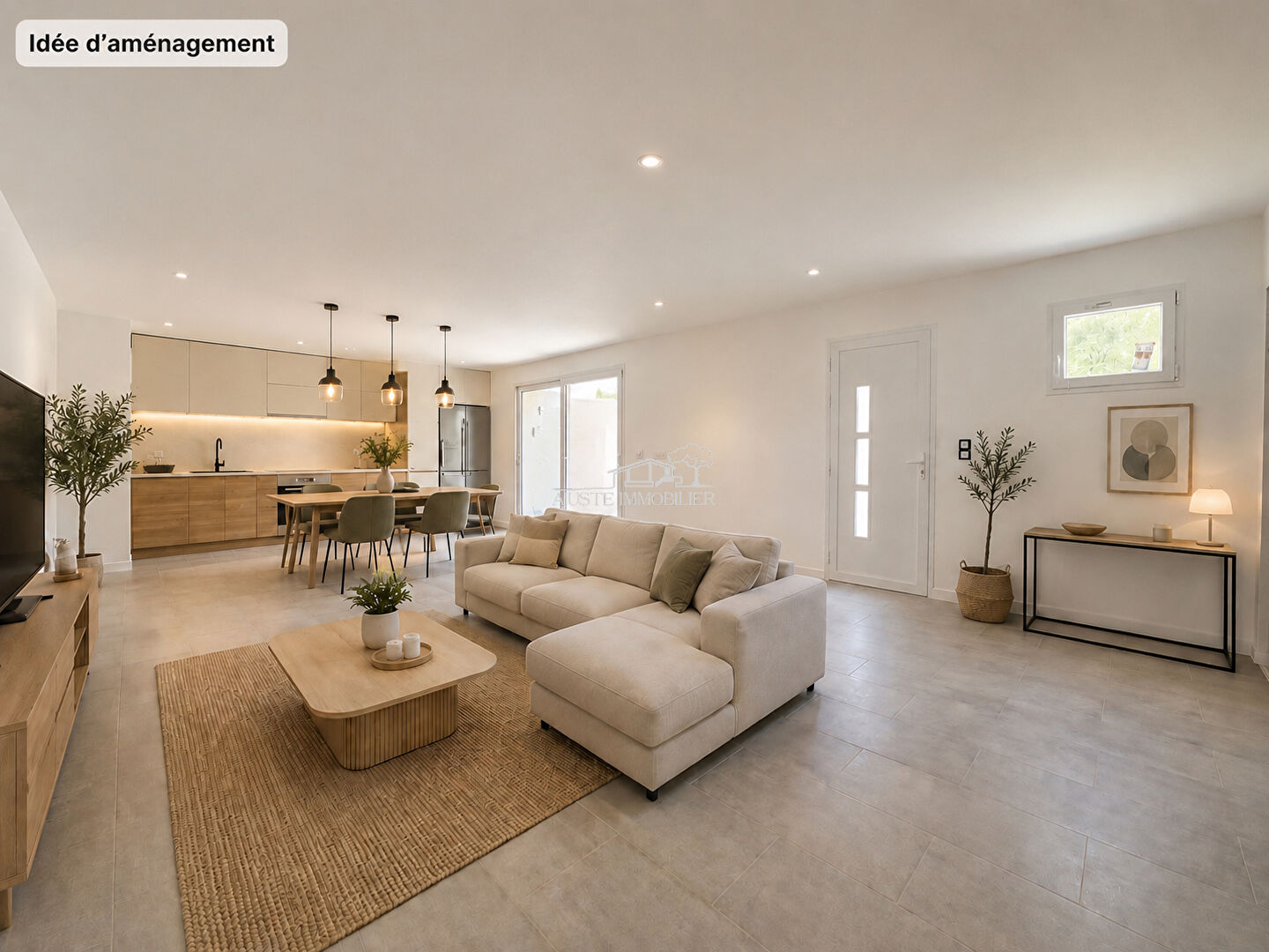 Maison  3 pièces 80 m2 avec jardin et sous-sol.