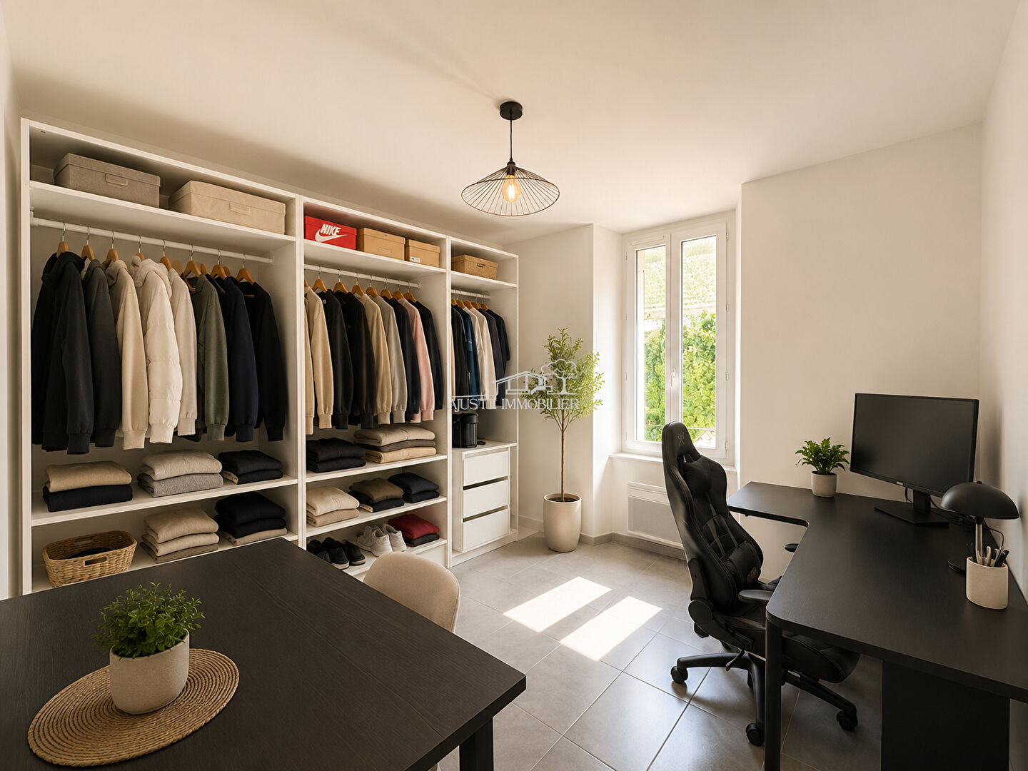 2026-23:04:55 A VENDRE ? Charmant appartement T3 de 51 m² avec cour privative de 38 m², garage et abri voiture.