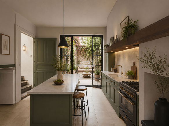 Maison avec patio coeur de village Siran